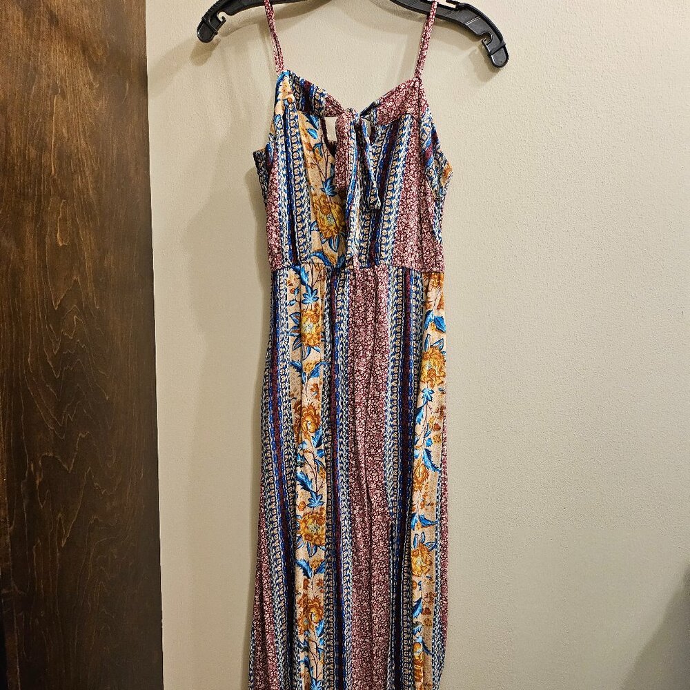 Floral sleeveless maxi